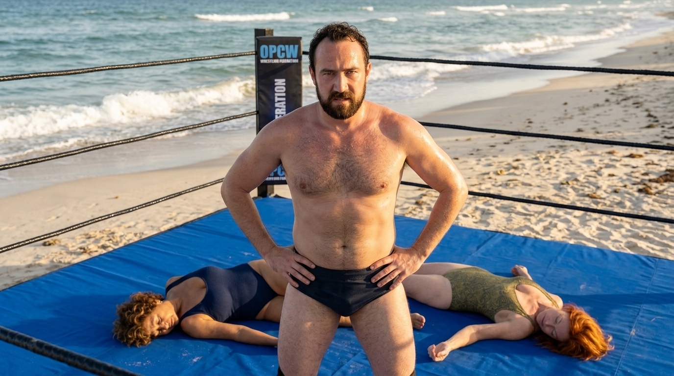 [IMAGE:https://venus.chatfighters.com/Content/Attachments/GU/GU6udrgC06Jvw3VPisR6mOtiNJ8.jpg/Two_women_wrestler_opponents_beach_202607151103.jpg]